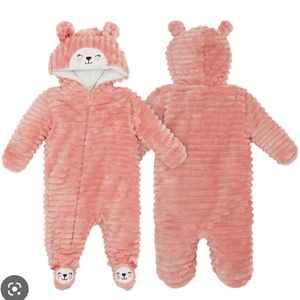 NWT Koala Baby Infant 1-piece Fleece Jumper, Pink